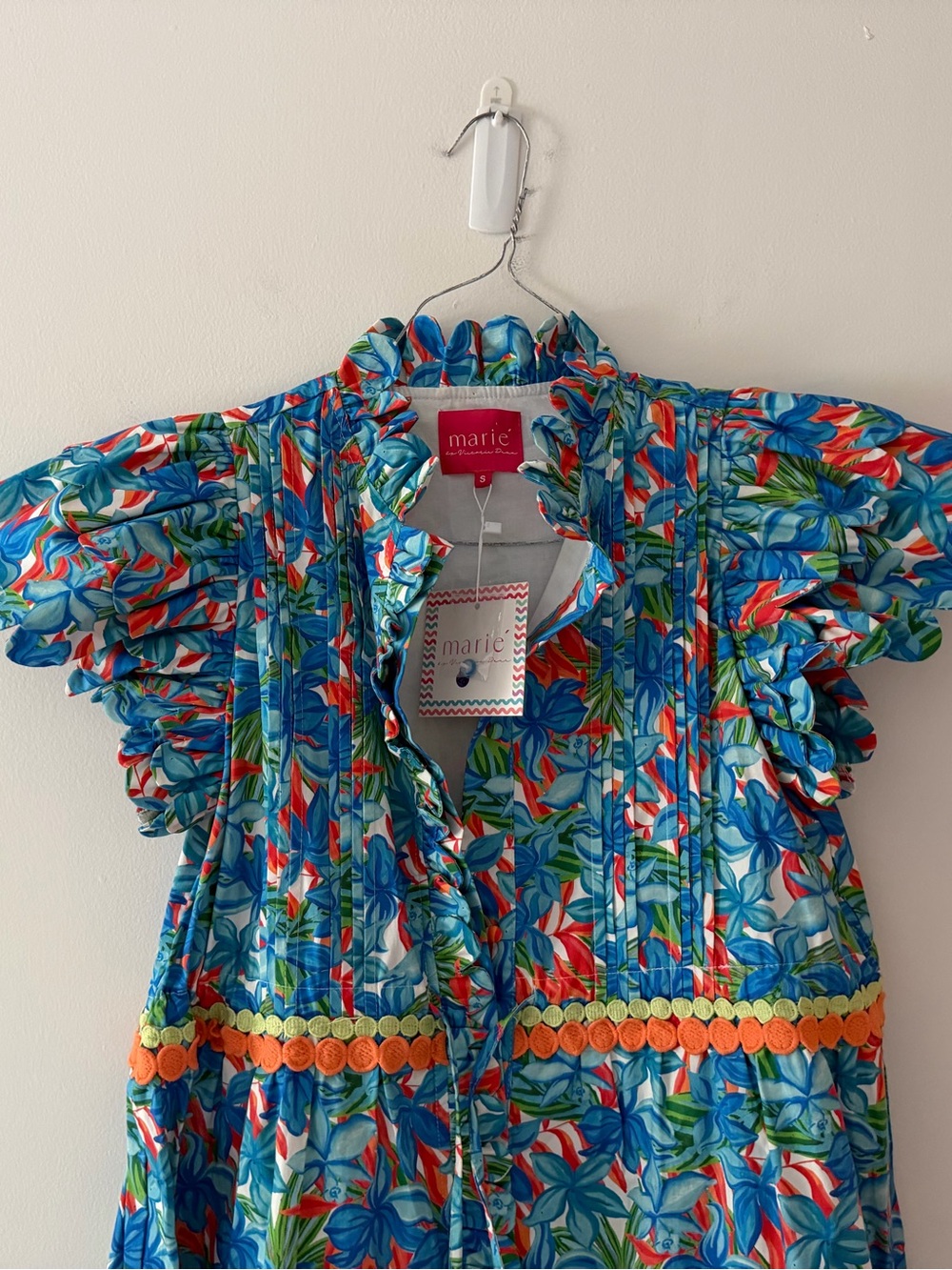 NWT Marie Collection by Victoria Dunn Beau Maxi Dress in Firecracker Blue Small - Picture 4 of 16